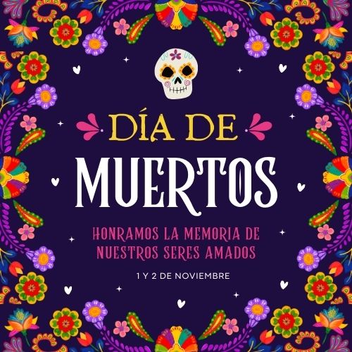 DÍA DE LOS MUERTOS FRASES CON IMÁGENES 2024