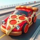 Inusual auto en forma de pizza de Little Caesars aparece en la carretera