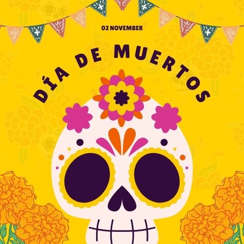 DÍA DE LOS MUERTOS FRASES CON IMÁGENES 2024