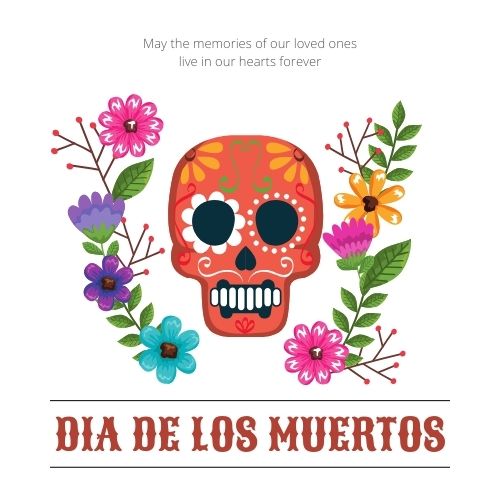 DÍA DE LOS MUERTOS FRASES CON IMÁGENES 2024