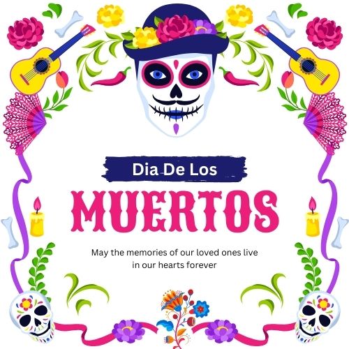 DÍA DE LOS MUERTOS FRASES CON IMÁGENES 2024