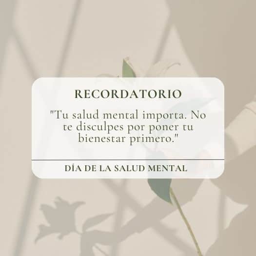 DÍA MUNDIAL DE LA SALUD MENTAL