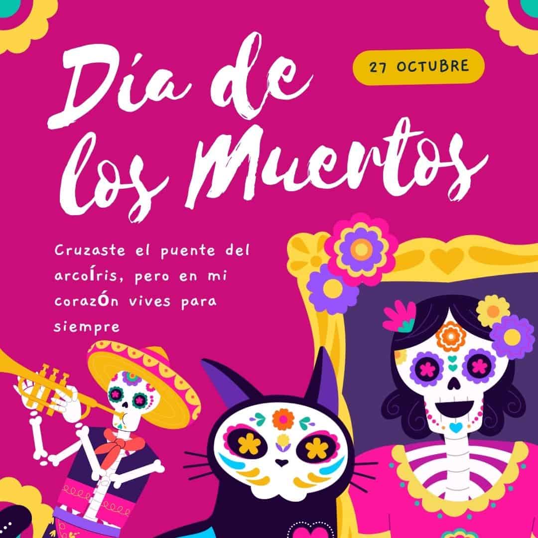 Imágenes con frases del Día de Muertos para mascotas