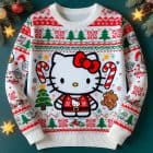 Encuentran encantador suéter navideño de Hello Kitty en Bodega Aurrerá