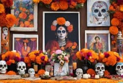 altar de día de muertos difunto recién fallecido