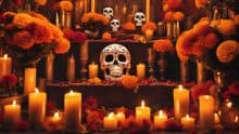 ALTAR DE MUERTOS DE TRES NIVELES 2024 DÍA DE MUERTOS