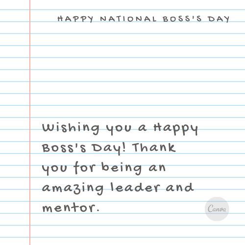 Happy National Boss's Day 2024 Images and phrases