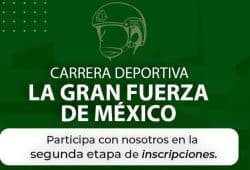 La Gran Fuerza de México. ¿A qué hora inicia el segundo registro para la Carrera Deportiva SEDENA 2024? Foto: Especial