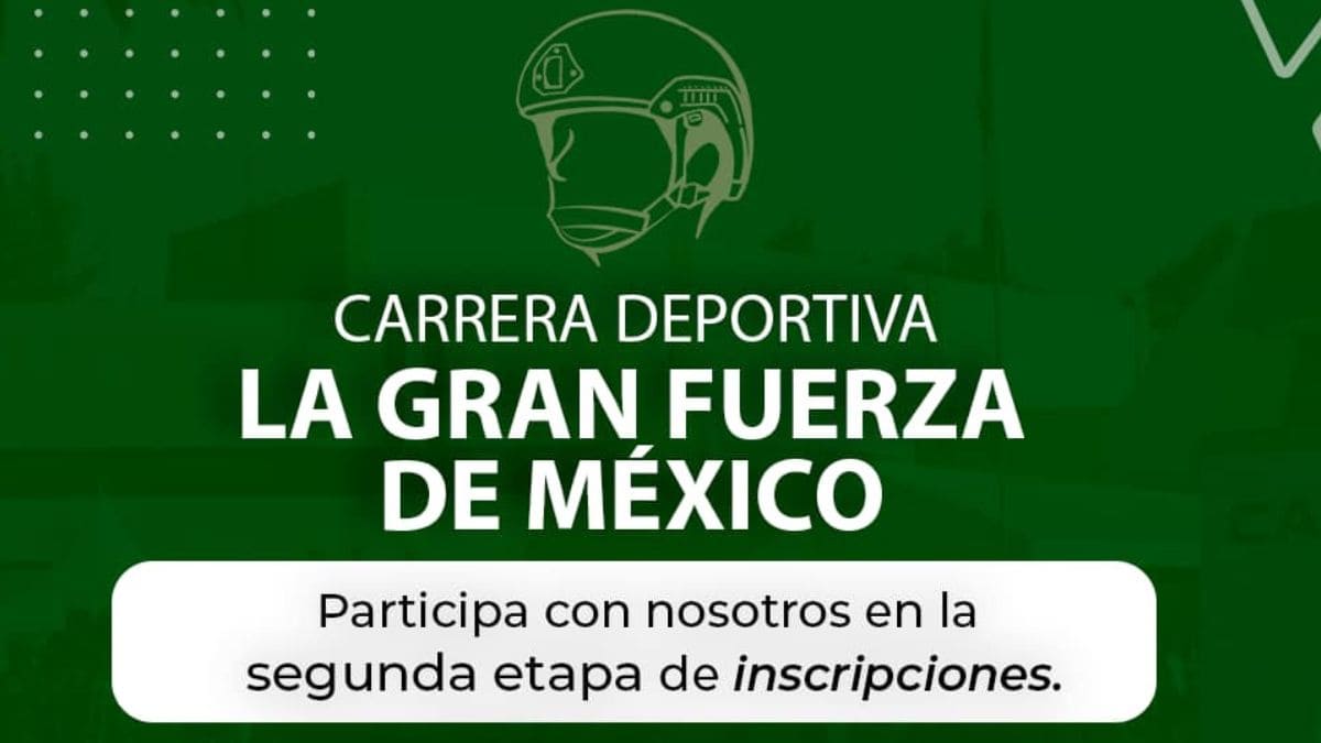 La Gran Fuerza de México. ¿A qué hora inicia el segundo registro para la Carrera Deportiva SEDENA 2024? Foto: Especial