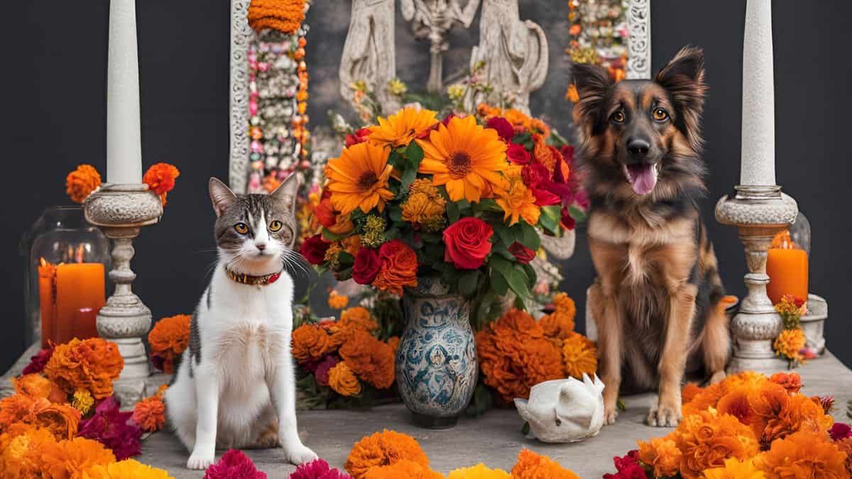 DIA DE LOS MUERTOS DAY OF DEAD PETS DOGS CATS 2024