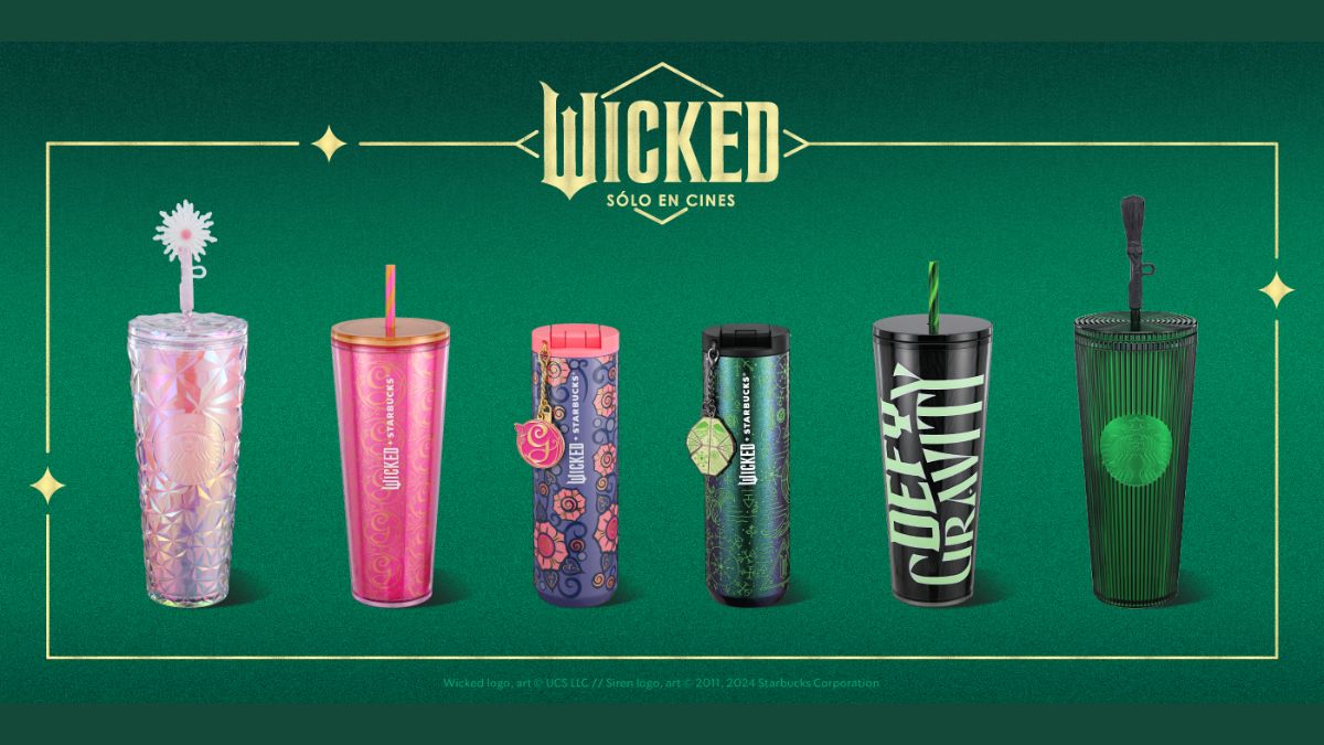 Los vasos Wicked llegan a Starbucks este 11 de noviembre ¡No te los pierdas! Foto: Especial