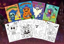 LIBROS COLOREAR HALLOWEEN 2024