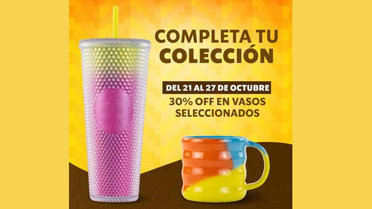 ¡Aprovecha! Starbucks ofrece 30% de DESCUENTO en vasos seleccionados del 21 al 27 de octubre Foto: Especial