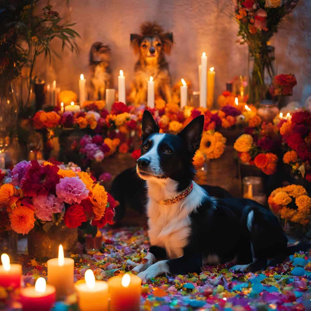 altar de muertos perros gatos día de muertos 2024