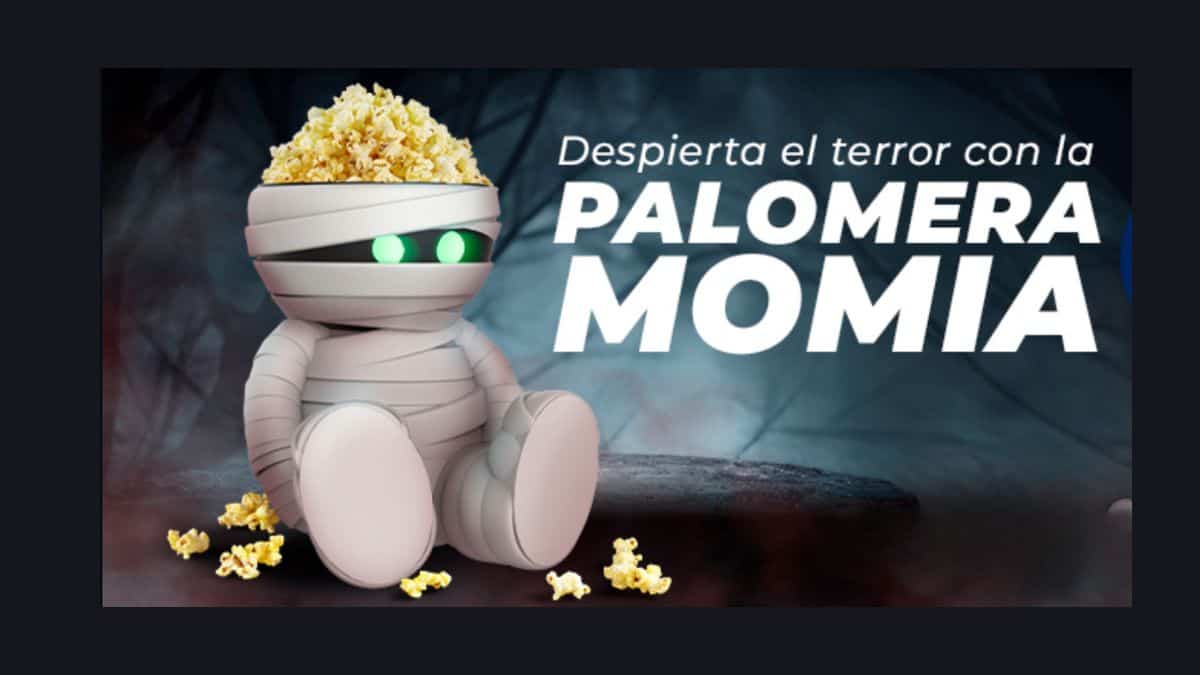 Esta es la TIERNA palomera Momia que tiene Cinépolis. ¿Dónde la puedes conseguir? Foto: Especial