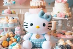 Celebró su baby shower con impresionante temática de Hello Kitty