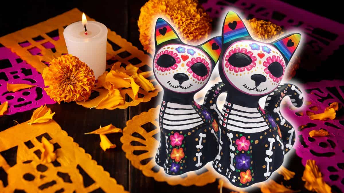 dia de los muertos cats