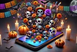 día de muertos y halloween 2024