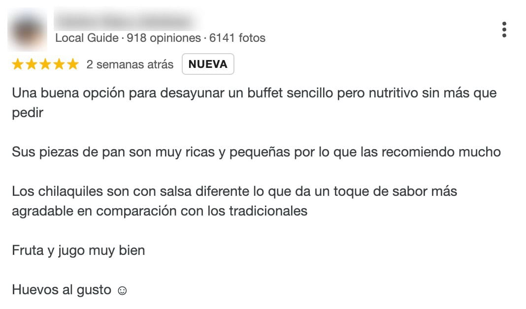 opiniones del restaurante del Ejército Mexicano en Google Maps