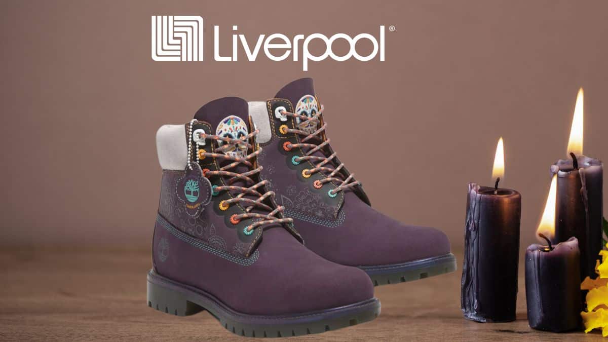 ¡No te quedes sin las tuyas! Las botas Timberland de Día de Muertos 2024 están en Liverpool Foto: Especial