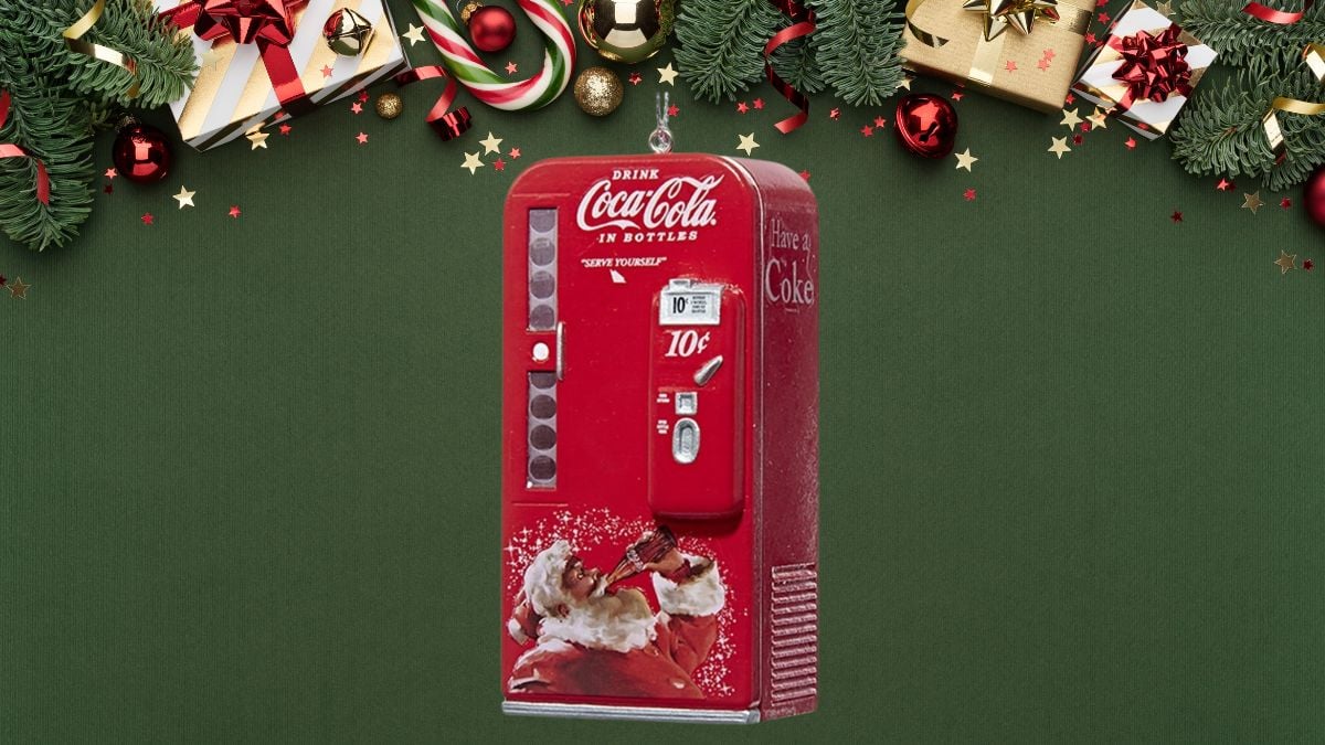 Esta es la máquina expendedora de Coca Cola con Santa Claus que Amazon lo tiene a un precio especial Foto: Especial