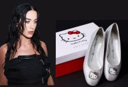 Katy Perry y Sanrio celebran los 50 años de Hello Kitty con estos increíbles zapatos Foto: Sanrio