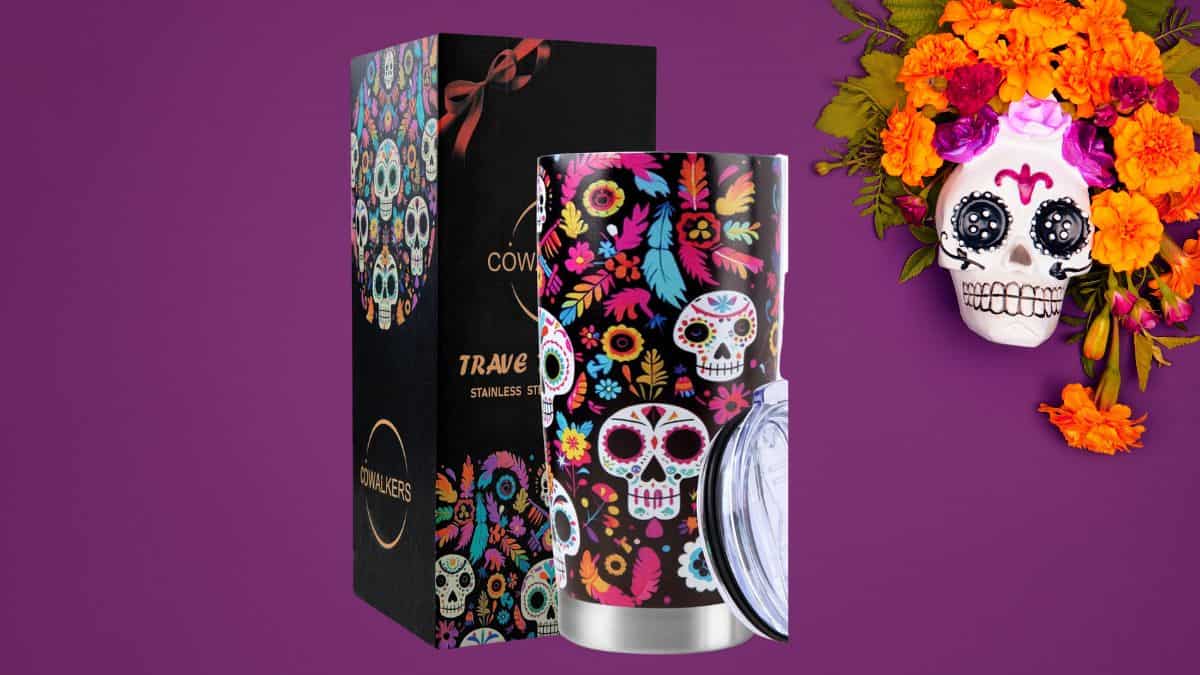 El vaso térmico de Día de Muertos 2024 a la venta en Amazon: ¡Aprovecha esta edición limitada! Foto: Especial