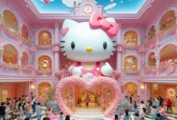 Fanática documenta el tierno hotel de Hello Kitty