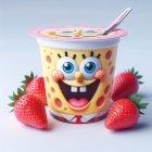 Fue a la farmacia y encontró yogurt personalizado de Bob esponja