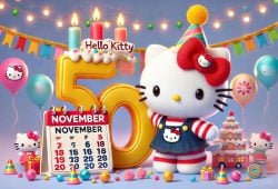 NOVEMBER CALENDAR PRINTABLE HELLO KITTY 2024