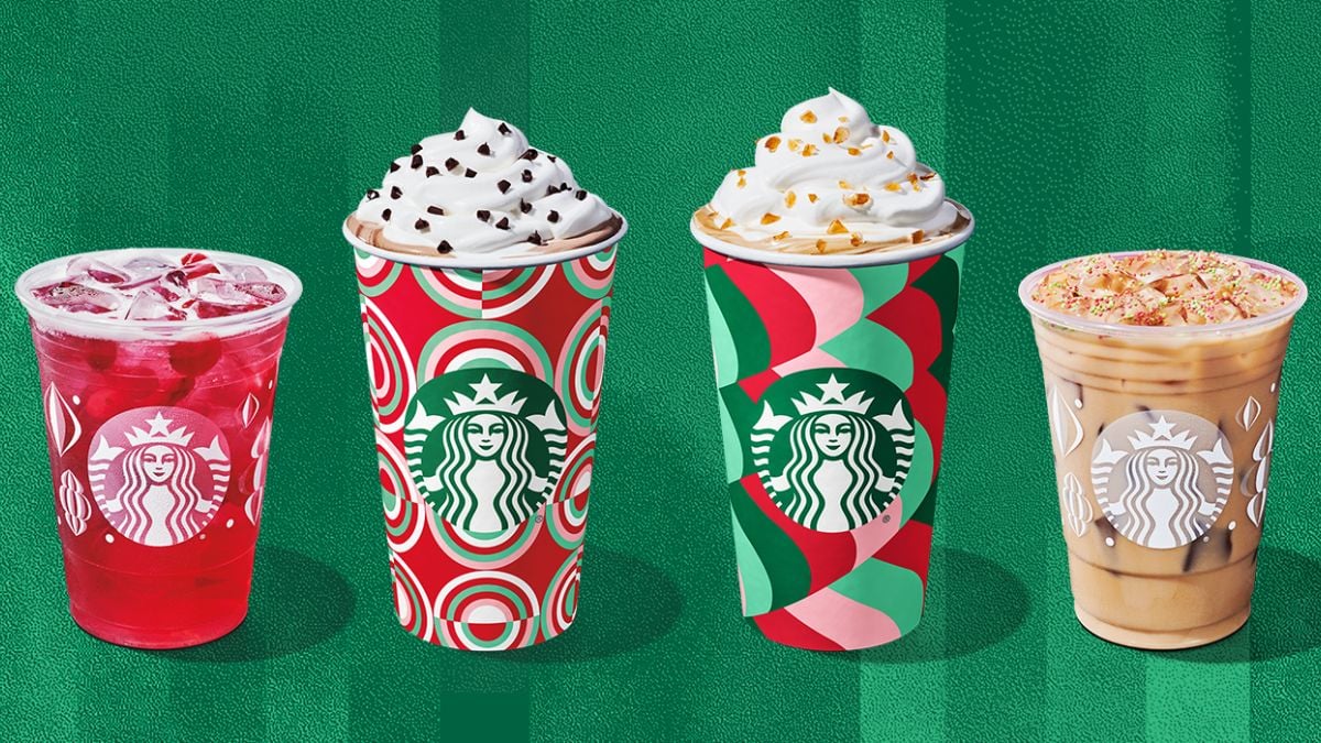 This is Starbucks' 2024 Christmas menu holiday drinks and food