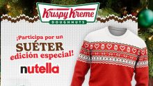 ¿Quieres un suéter navideño de Nutella? Krispy Kreme te dice cómo ganarlo Foto: Especial