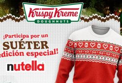 ¿Quieres un suéter navideño de Nutella? Krispy Kreme te dice cómo ganarlo Foto: Especial