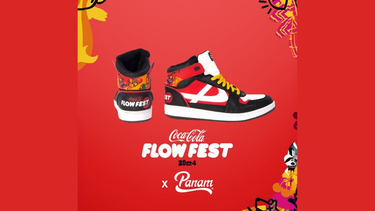 Estos son los tenis Panam x Coca Cola Flow Fest 2024. ¿Cuánto cuestan y dónde los puedo comprar? Foto: Especial