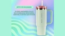 ¡El vaso Stanley Starbucks con tapa rosa ya está aquí! Disponible desde el 2 de diciembre Foto: Especial