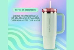 ¡El vaso Stanley Starbucks con tapa rosa ya está aquí! Disponible desde el 2 de diciembre Foto: Especial