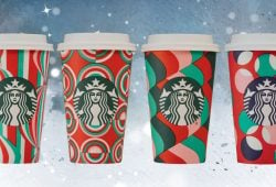 vasos navideÑos starbucks christmas red cups 2024