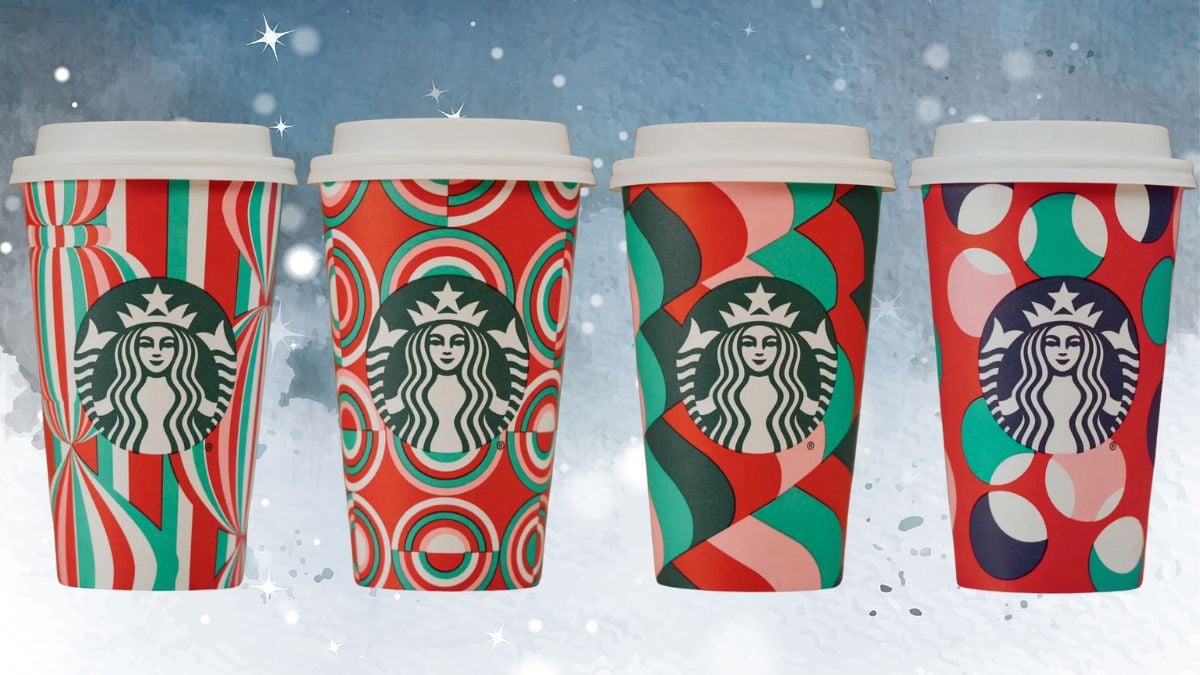 vasos navideÑos starbucks christmas red cups 2024