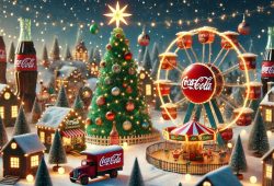 villas navideñas coca cola navidad 2024