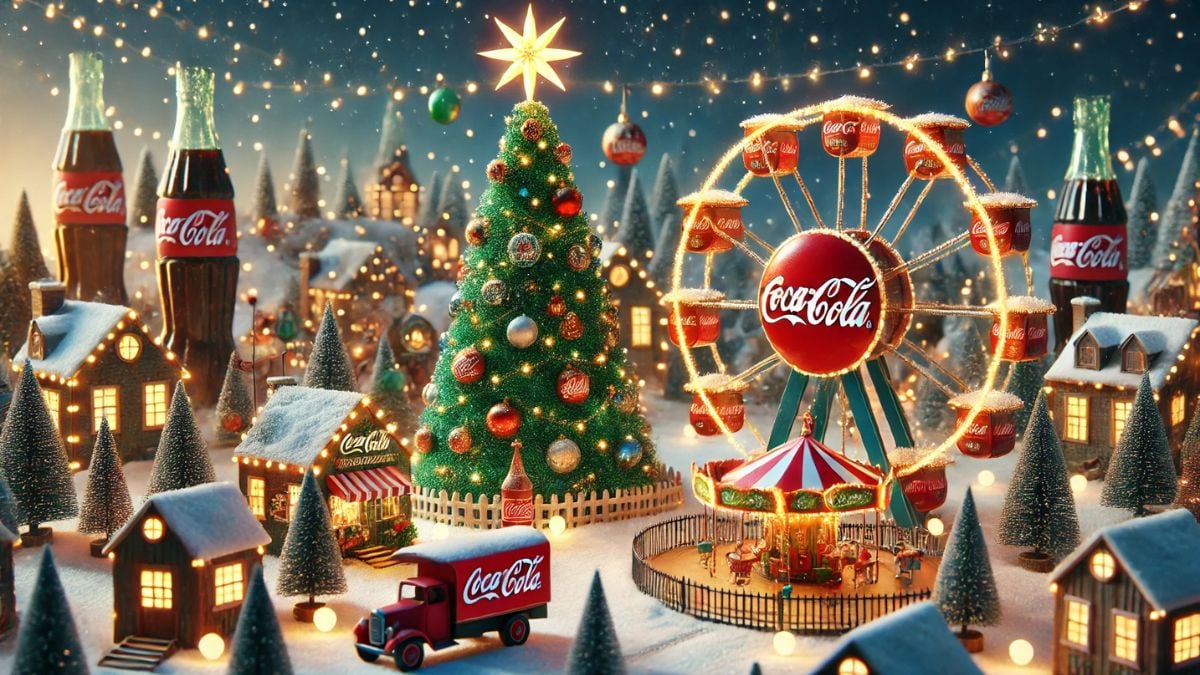 villa navideña coca cola navidad 2024