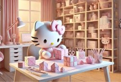 HELLO KITTY CUBECRAFT 2025 SANRIO REGALO NAVIDAD CUBOS