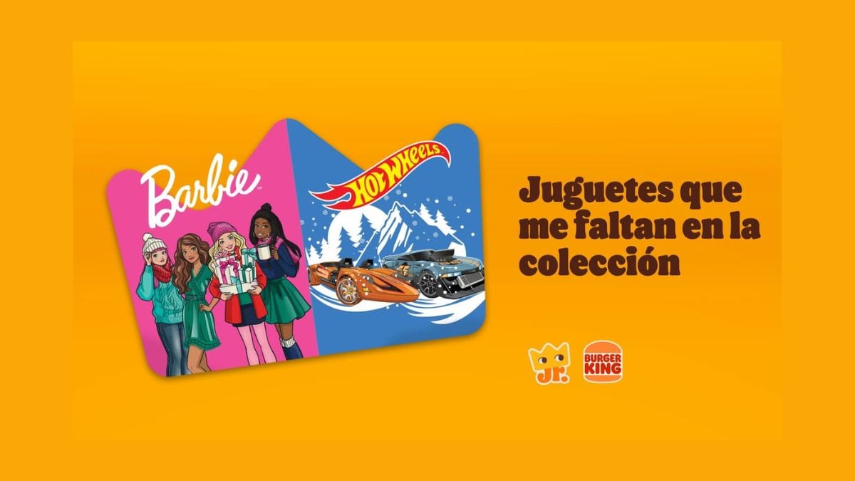 Burger King sorprende con Barbie y Hot Wheels esta Navidad: Todo lo que debes saber Foto: Especial