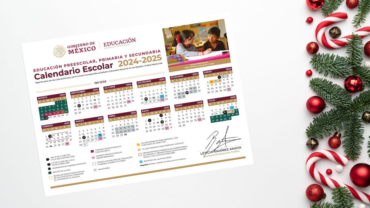 calendario escolar 2024 a 2025 6 de diciembre no hay clases