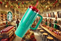 Esto costará el vaso Stanley navideño Starbucks que saldrá a la venta el 9 de diciembre Foto: Merca2.0