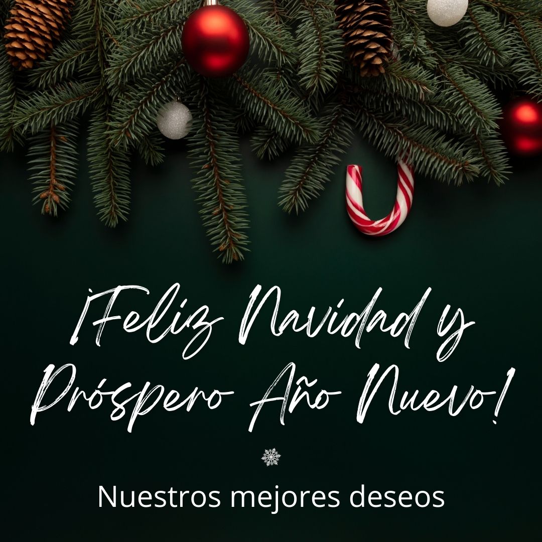 Imágenes con frases y mensajes de Feliz Navidad y Año Nuevo 2025 para clientes