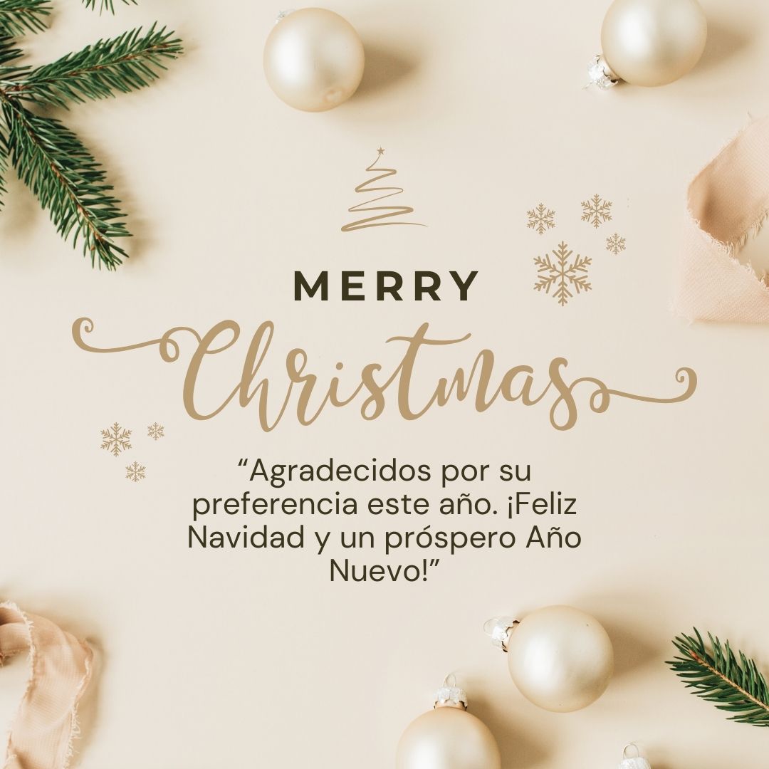 feliz navidad 2024 año nuevo 2025 clientes