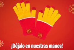 Estos son los increíbles guantes que tendrá McDonald’s el 10 de diciembre Foto: Especial