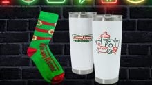 Termo y tines navideños de Krispy Kreme 2024: ¡El regalo perfecto para tu colección! Foto: Especial