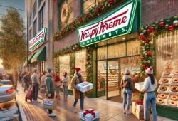 Krispy Kreme sorprende con vasos navideños gratis: ¿Cómo lo puedes obtener? Foto: Merca2.0