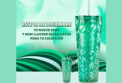 Conoce el vaso y llavero Green de Starbucks que todos querrán este 16 de diciembre Foto: Especial